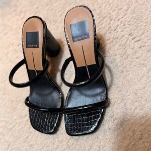 Dolce Vita Midnight Patent Sandals